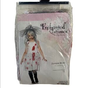 Zombie bride childrens girls Halloween costume new in bag! Sz 7-10.